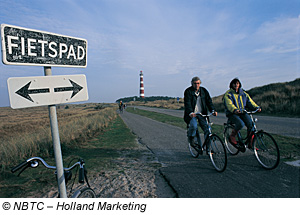 Radfahrer auf Ameland