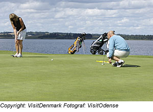 Golf spielen in OstjÃ¼tland