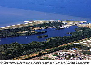 Luftaufnahme von Hooksiel, Niedersachsen