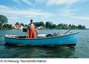 Fischer auf der Schlei, Schleswig-Holstein