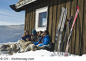 Skifahren in Sogn und Fjordane, Norwegen