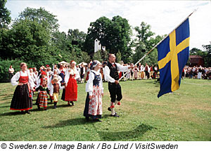 Mittsommernachtsfest in S�dschweden