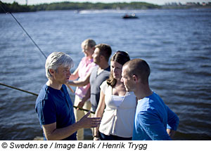 Angeln in Zentral Schweden
