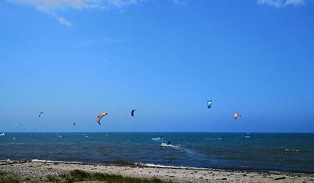 Niobe-Strand auf Fehmarn - Paradies fÃ¼r Kitesurfer