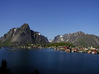 Küsten landschaft in Norwegen