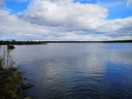 See in Lappland, Norden von Finnland