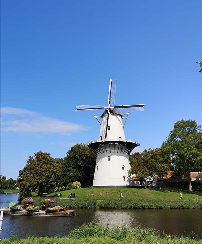 Windmühle in Middelburg, Zeeland, Holland