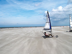 Strandsegeln in den Niederlanden