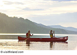 Kanu fahren in Finnland