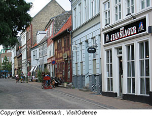 Der Ort Odense auf FÃ¼nen