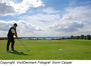 Golfspieler in OstjÃ¼tland