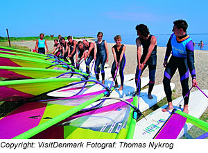 Surfschule in Hvide Sande, JÃ¼tland