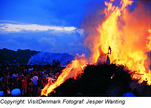 Johannisfeuer am Mittsommerfest, JÃ¼tland