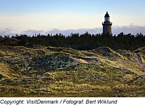 Leuchtturm in Lodbjerg, JÃ¼tland, DÃ¤nemark