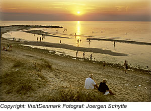 Leute am Strand