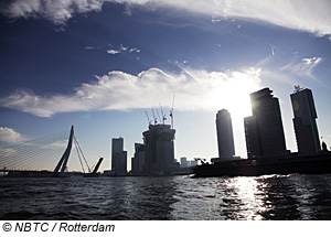 Die Skyline von Rotterdam