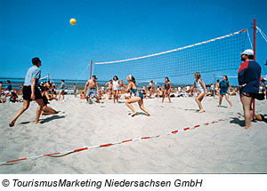 Beachvolleyball am Nordseestrand, Niedersachsen