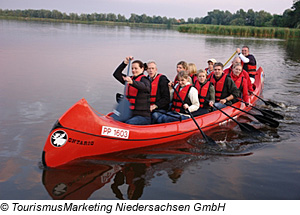 Wassersport, Kanufahren in Niedersachsen