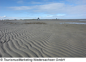 Wattenmeer in Dornumersiel, Niedersachsen