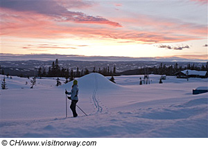 LanglÃ¤ufer in Lillehammer, Norwegen