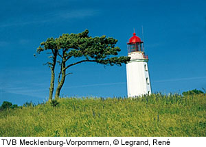 Leuchtturm auf Hiddensee, Dornbusch, RÃ¼gen