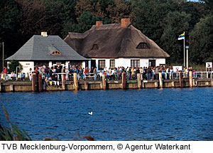 Hafen und Kloster auf der Insel Hiddensee, RÃ¼gen