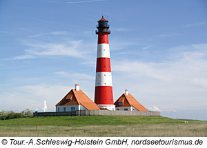 Leuchtturm von Westerheve von Schleswig-Holstein